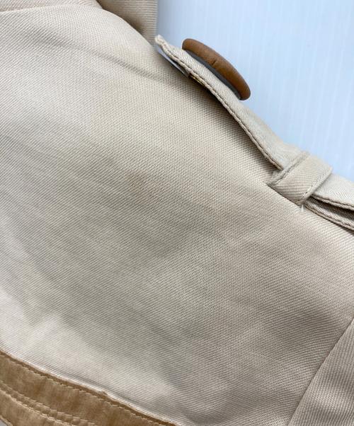 MONCLER（モンクレール）MONCLER (モンクレール) ダブルブレストトレンチコート ベージュの古着・服飾アイテム