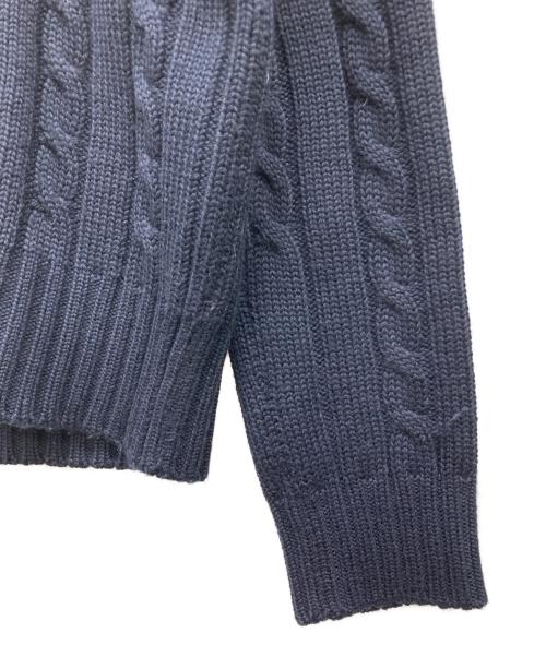 FRED PERRY（フレッドペリー）FRED PERRY (フレッドペリー) Vネックケーブルニット ネイビー サイズ:36の古着・服飾アイテム