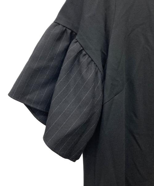 FRED PERRY（フレッドペリー）FRED PERRY (フレッドペリー) フリル袖半袖ワンピース ブラック サイズ:10 B79-87,T160-166の古着・服飾アイテム