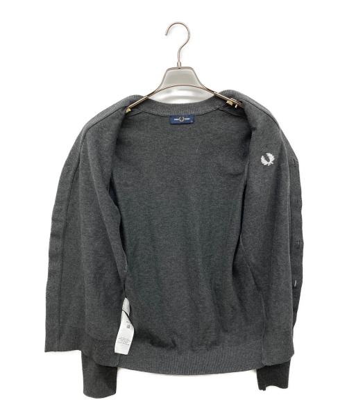 FRED PERRY（フレッドペリー）FRED PERRY (フレッドペリー) ウールカーディガン グレー サイズ:XSの古着・服飾アイテム