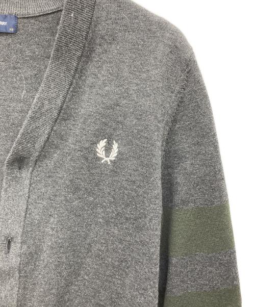 FRED PERRY（フレッドペリー）FRED PERRY (フレッドペリー) ウールカーディガン グレー サイズ:XSの古着・服飾アイテム