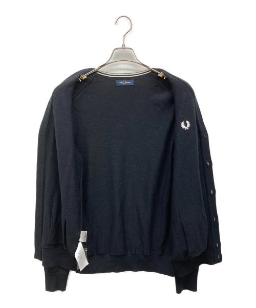 FRED PERRY（フレッドペリー）FRED PERRY (フレッドペリー) 薄手カーディガン ブラック サイズ:Ｓの古着・服飾アイテム