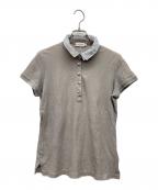 MONCLERモンクレール）の古着「立体襟ポロシャツ MAGLIA POLO」｜グレー