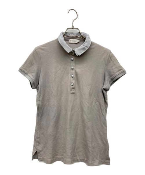 MONCLER（モンクレール）MONCLER (モンクレール) 立体襟ポロシャツ MAGLIA POLO グレー サイズ:Mの古着・服飾アイテム