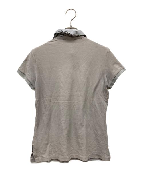 MONCLER（モンクレール）MONCLER (モンクレール) 立体襟ポロシャツ MAGLIA POLO グレー サイズ:Mの古着・服飾アイテム