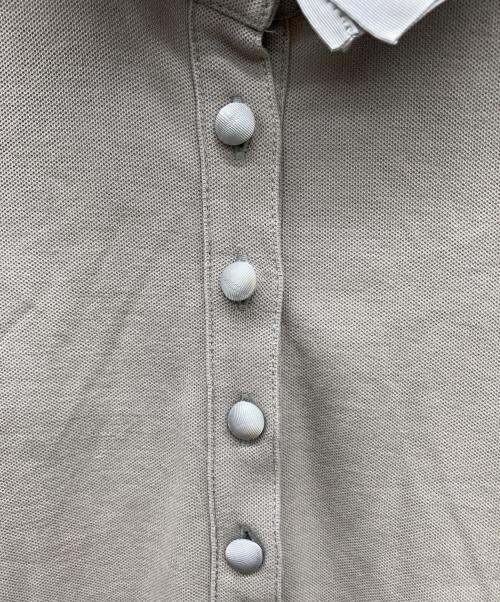 MONCLER（モンクレール）MONCLER (モンクレール) 立体襟ポロシャツ MAGLIA POLO グレー サイズ:Mの古着・服飾アイテム