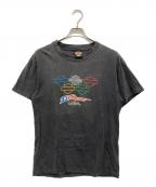 HARLEY-DAVIDSONハーレーダビッドソン）の古着「90s プリントTシャツ BEEFYボディ」｜ブラック