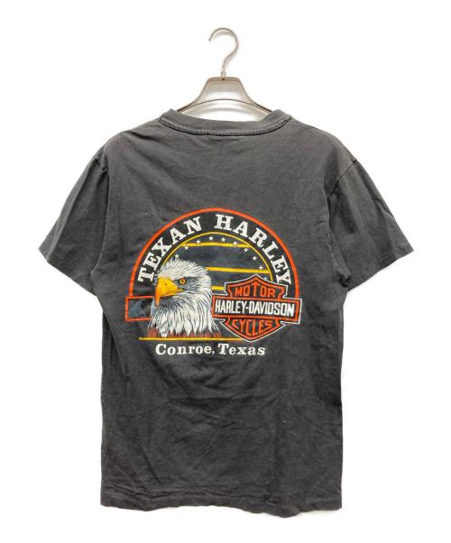 HARLEY-DAVIDSON（ハーレーダビッドソン）HARLEY-DAVIDSON (ハーレーダビッドソン) 90s プリントTシャツ BEEFYボディ ブラック サイズ:Mの古着・服飾アイテム