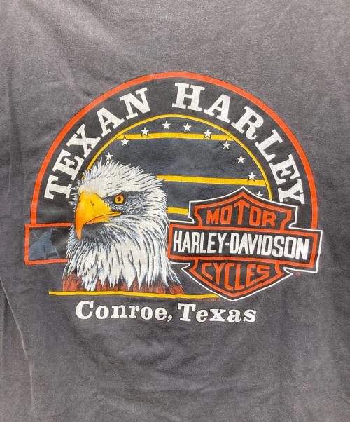 HARLEY-DAVIDSON（ハーレーダビッドソン）HARLEY-DAVIDSON (ハーレーダビッドソン) 90s プリントTシャツ BEEFYボディ ブラック サイズ:Mの古着・服飾アイテム