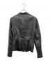 3.1 phillip lim (スリーワンフィリップリム) 変形多重ジップレザージャケット ブラック：9000円