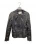 中古・古着 3.1 phillip lim (スリーワンフィリップリム) 変形多重ジップレザージャケット ブラック：9000円