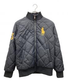 POLO RALPH LAUREN（ポロ・ラルフローレン）の古着「ビッグポニーキルティングジャケット」｜ブラック