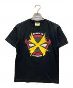 A BATHING APEアベイシングエイプ）の古着「BAPEMAN X TEE」｜ブラック