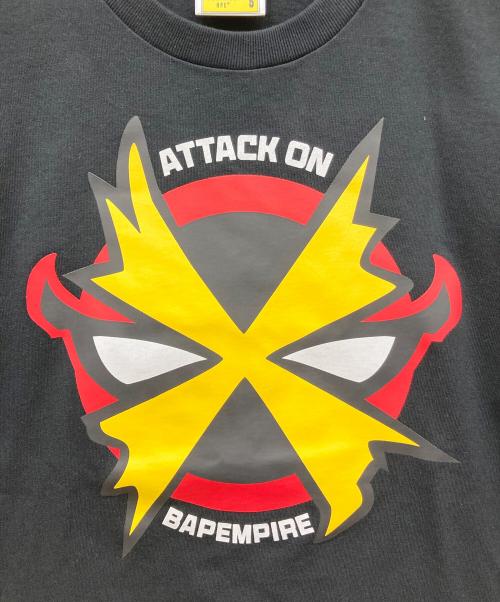 A BATHING APE（アベイシングエイプ）A BATHING APE (アベイシングエイプ) BAPEMAN X TEE ブラック サイズ:Sの古着・服飾アイテム