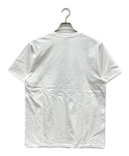 A BATHING APE（アベイシングエイプ）A BATHING APE (アベイシングエイプ) CAMO COLLEDE TEE ホワイト×ブルー サイズ:Mの古着・服飾アイテム