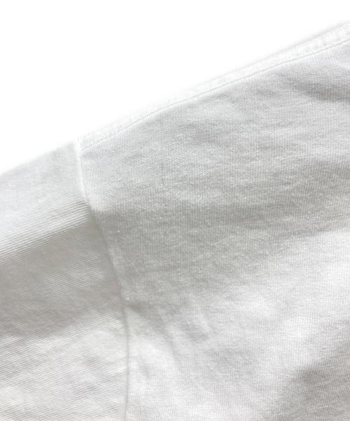 A BATHING APE（アベイシングエイプ）A BATHING APE (アベイシングエイプ) CAMO COLLEDE TEE ホワイト×ブルー サイズ:Mの古着・服飾アイテム