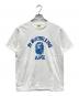 A BATHING APE（アベイシングエイプ）の古着「CAMO COLLEDE TEE」｜ホワイト×ブルー