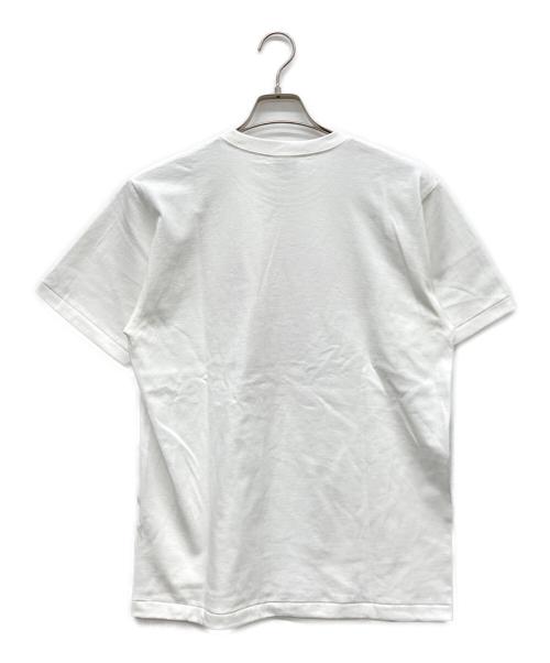 A BATHING APE（アベイシングエイプ）A BATHING APE (アベイシングエイプ) CAMO COLLEDE TEE ホワイト×レッド サイズ:Mの古着・服飾アイテム
