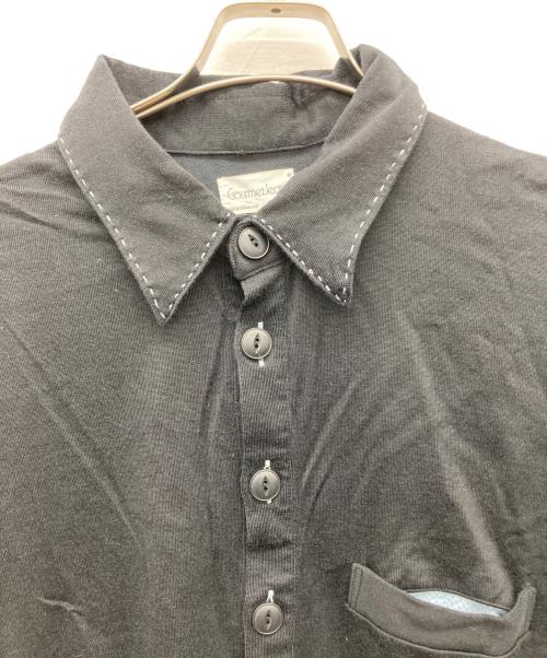 gourmet jeans（グルメジーンズ）gourmet jeans (グルメジーンズ) ポロシャツ ブラック サイズ:1の古着・服飾アイテム