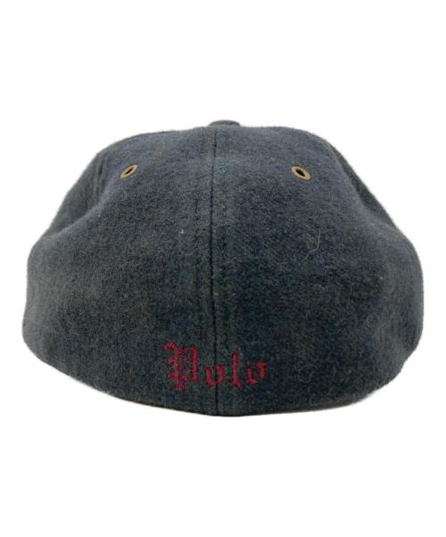 POLO RALPH LAUREN（ポロ・ラルフローレン）POLO RALPH LAUREN (ポロ・ラルフローレン) 90s ウールキャップ グリーン サイズ:LARGEの古着・服飾アイテム