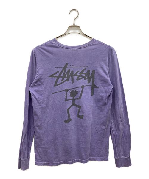 stussy（ステューシー）stussy (ステューシー) 長袖カットソー パープル サイズ:Sの古着・服飾アイテム