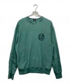 stussyステューシー）の古着「プリントスウェット」｜グリーン