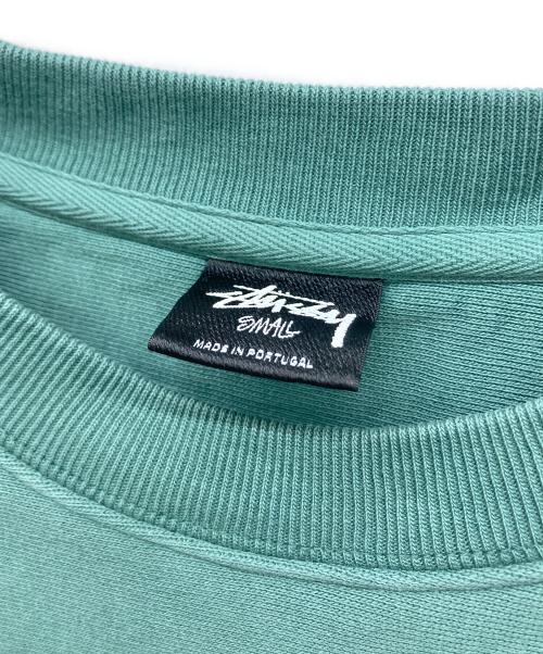 stussy（ステューシー）stussy (ステューシー) プリントスウェット グリーン サイズ:Sの古着・服飾アイテム