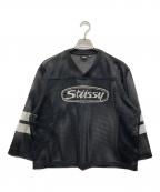 stussyステューシー）の古着「Trucker Team jersey」｜ブラック