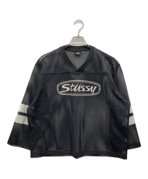 stussy（ステューシー）stussy (ステューシー) Trucker Team jersey ブラック サイズ:Mの古着・服飾アイテム