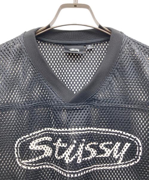 stussy（ステューシー）stussy (ステューシー) Trucker Team jersey ブラック サイズ:Mの古着・服飾アイテム
