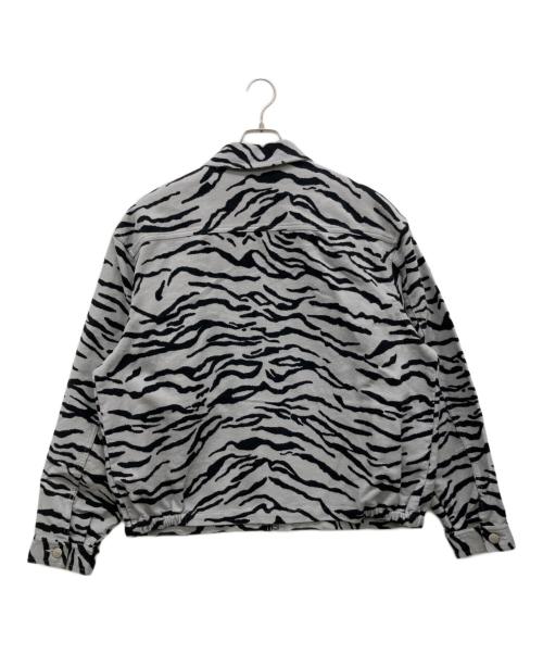SUPREME（シュプリーム）Supreme (シュプリーム) Mole skin work jacket グレー×ブラック サイズ:Mの古着・服飾アイテム