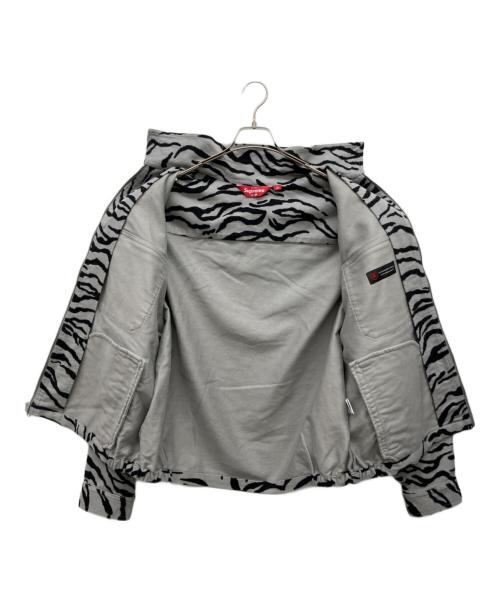 SUPREME（シュプリーム）Supreme (シュプリーム) Mole skin work jacket グレー×ブラック サイズ:Mの古着・服飾アイテム