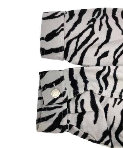 SUPREME（シュプリーム）Supreme (シュプリーム) Mole skin work jacket グレー×ブラック サイズ:Mの古着・服飾アイテム