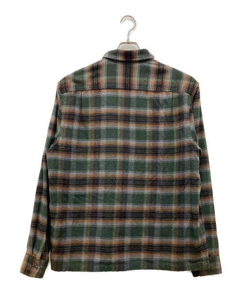 SUPREME（シュプリーム）Supreme (シュプリーム) Shadow Plaid Flannel Zip Up Shirt グリーン サイズ:Mの古着・服飾アイテム