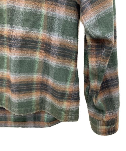 SUPREME（シュプリーム）Supreme (シュプリーム) Shadow Plaid Flannel Zip Up Shirt グリーン サイズ:Mの古着・服飾アイテム
