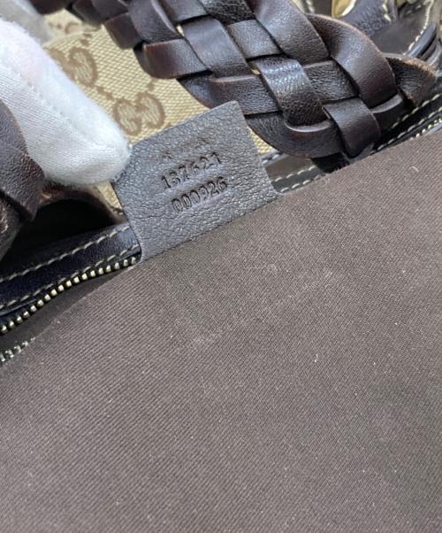GUCCI（グッチ）GUCCI (グッチ) ホースビットGGキャンバスバッグ ベージュの古着・服飾アイテム