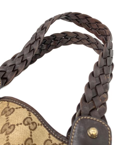 GUCCI（グッチ）GUCCI (グッチ) ホースビットGGキャンバスバッグ ベージュの古着・服飾アイテム