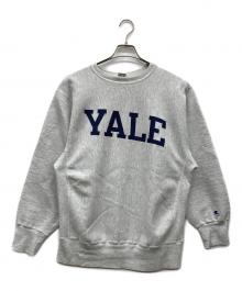 Champion（チャンピオン）の古着「リバースウィーブスウェット YALE ズレプリ 希少」｜グレー