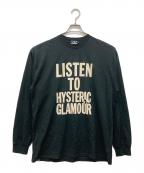 Hysteric Glamourヒステリックグラマー）の古着「ロングスリーブカットソー」｜ブラック