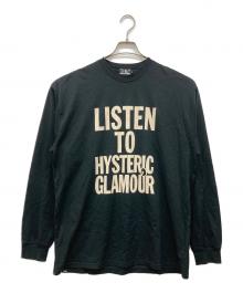 Hysteric Glamour（ヒステリックグラマー）の古着「ロングスリーブカットソー」｜ブラック