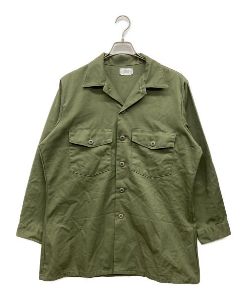 US ARMY（ユーエスアーミー）US ARMY (ユーエスアーミー) 80s UTILITY SHIR カーキ サイズ:16 1/2の古着・服飾アイテム