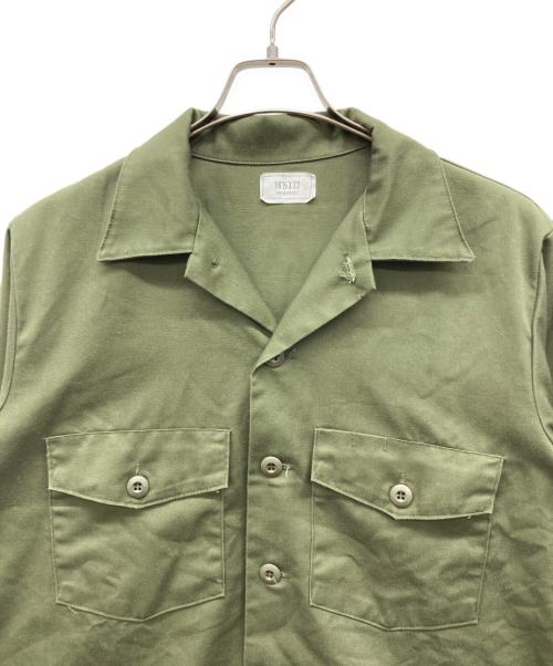 US ARMY（ユーエスアーミー）US ARMY (ユーエスアーミー) 80s UTILITY SHIR カーキ サイズ:16 1/2の古着・服飾アイテム