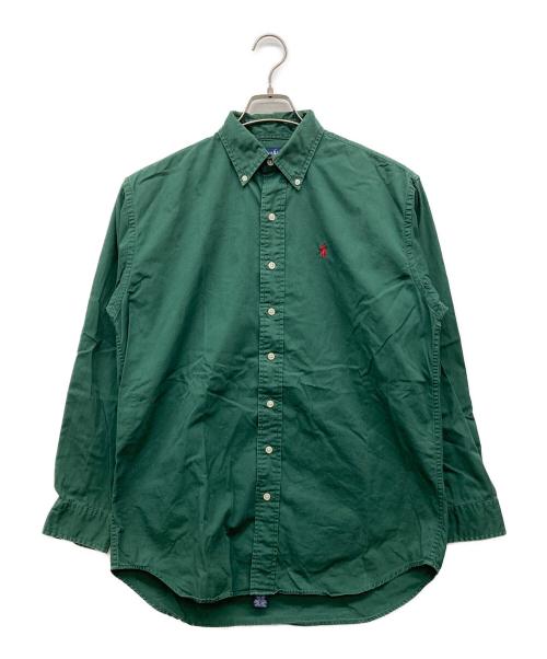 POLO RALPH LAUREN（ポロ・ラルフローレン）POLO RALPH LAUREN (ポロ・ラルフローレン) ボタンダウンシャツ グリーン サイズ:Ｌの古着・服飾アイテム