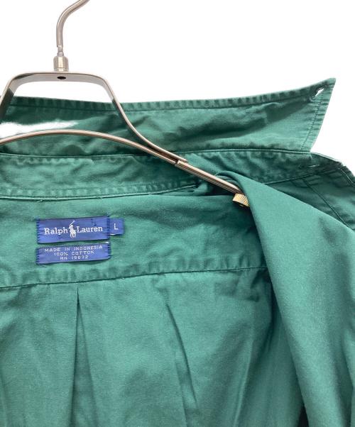 POLO RALPH LAUREN（ポロ・ラルフローレン）POLO RALPH LAUREN (ポロ・ラルフローレン) ボタンダウンシャツ グリーン サイズ:Ｌの古着・服飾アイテム