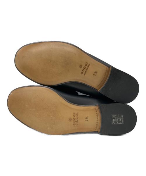 GUCCI（グッチ）GUCCI (グッチ) ホースビットローファー ブラック サイズ:7 1/2の古着・服飾アイテム