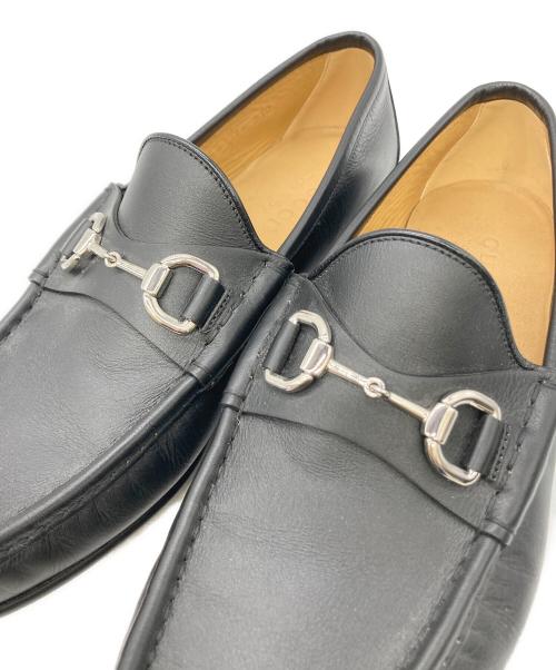 GUCCI（グッチ）GUCCI (グッチ) ホースビットローファー ブラック サイズ:7 1/2の古着・服飾アイテム