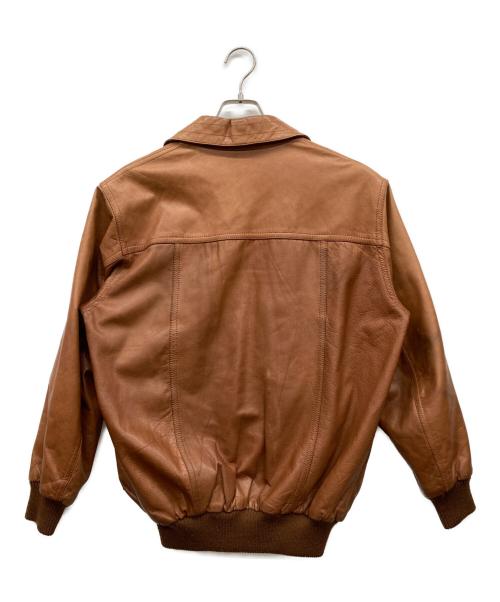 USED（ユーズド）USED (ユーズド) A-2型ショールカラーレザージャケット ブラウン サイズ:なしの古着・服飾アイテム