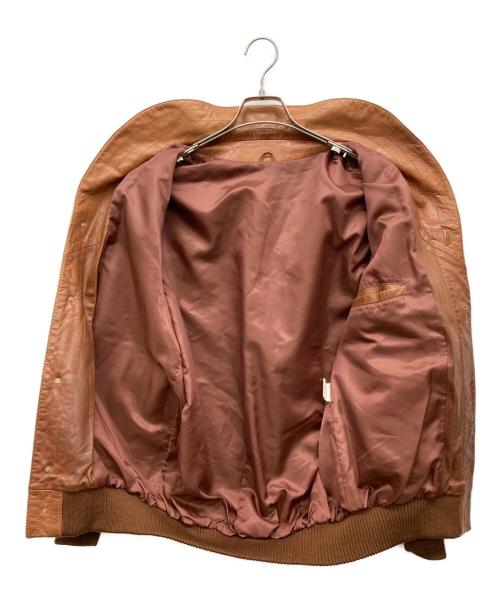 USED（ユーズド）USED (ユーズド) A-2型ショールカラーレザージャケット ブラウン サイズ:なしの古着・服飾アイテム