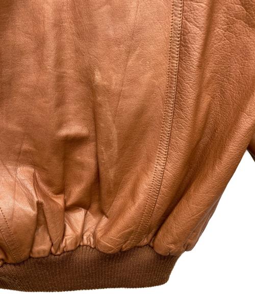 USED（ユーズド）USED (ユーズド) A-2型ショールカラーレザージャケット ブラウン サイズ:なしの古着・服飾アイテム
