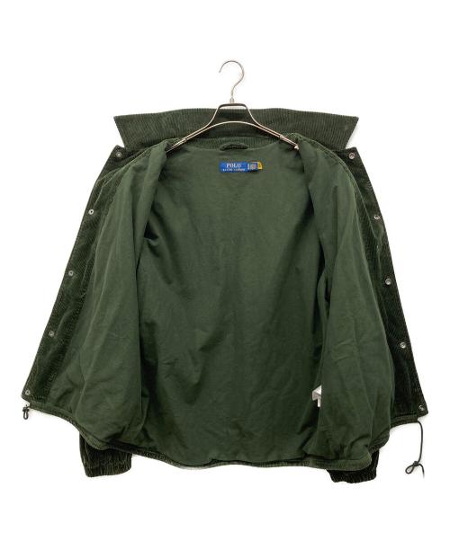 POLO RALPH LAUREN（ポロ・ラルフローレン）POLO RALPH LAUREN (ポロ・ラルフローレン) コーデュロイコーチジャケット カーキ サイズ:XLの古着・服飾アイテム